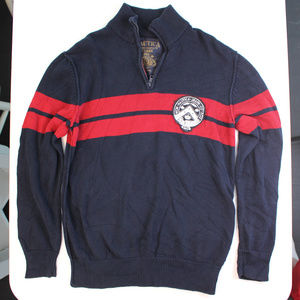 Nautica Jeans Co 1/4 Zip Long Sleeve Sweater